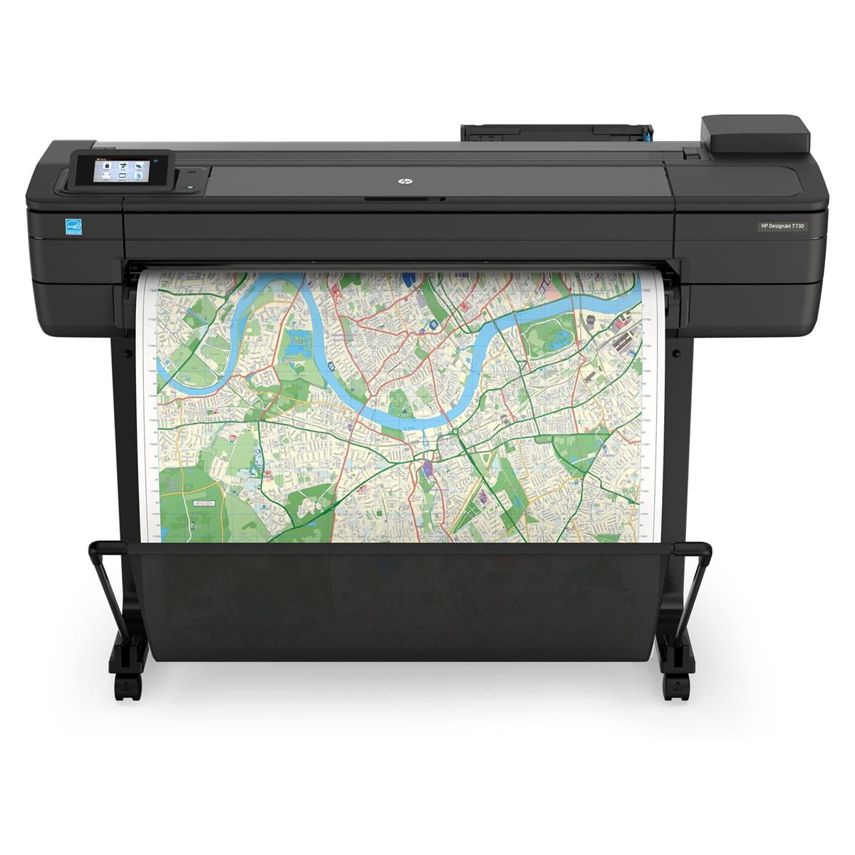 DesignJet T730 Large Format Printer, 36" Color Inkjet Plotter, Wireless