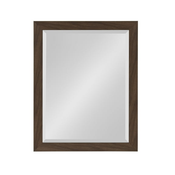 DesignOvation 21 x 27 Wall Mirror, Brown
