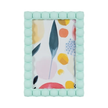 DesignOvation 4x6 Beaded Mint Decorative Tabletop Picture Frame