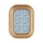 DesignOvation   4x6 Picture Frame   Beaded Gold Tabletop Photo Frame