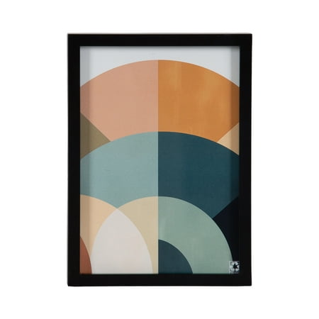DesignOvation 5x7 Linear Black Decorative Tabletop Picture Frame