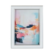 DesignOvation 5x7 White/Silver Decorative Tabletop Picture Frame