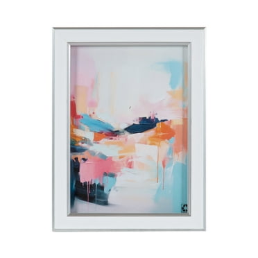 DesignOvation 5x7 White/Silver Decorative Tabletop Picture Frame