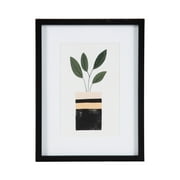 DesignOvation 6x8 Matted for 4x6 Linear Black Decorative Tabletop Picture Frame