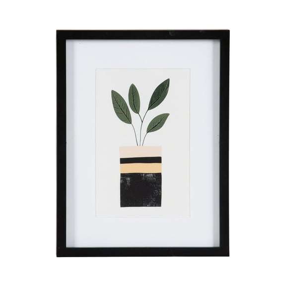DesignOvation 6x8 Matted for 4x6 Linear Black Decorative Tabletop Picture Frame