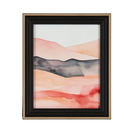 DesignOvation 8x10 Casual Black/Tan Decorative Tabletop Picture Frame
