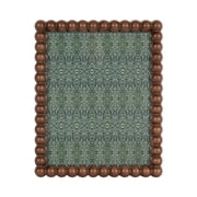 DesignOvation   8x10 Picture Frame   Beaded Medium Walnut Tabletop Photo Frame