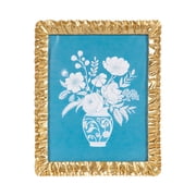 DesignOvation   8x10 Picture Frame   Scalloped Gold Tabletop Photo Frame
