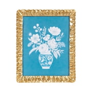 DesignOvation   8x10 Picture Frame   Scalloped Gold Tabletop Photo Frame