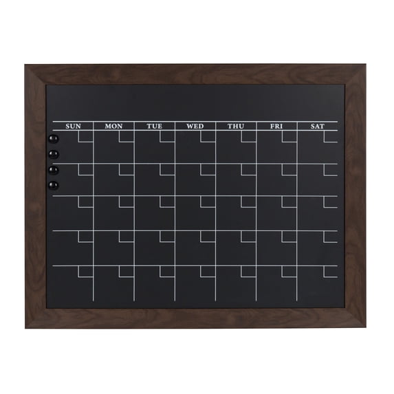 DesignOvation Beatrice Framed Magnetic Chalkboard Monthly Calendar