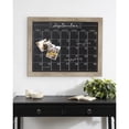 thumbnail image 1 of DesignOvation Beatrice Framed Magnetic Chalkboard Monthly Calendar, 23 x 29, Rustic Brown, Modern Rectangle Chalkboard with Four Round Magnets for Living Room or Entryway Decor, 1 of 6