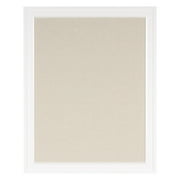 DesignOvation Bosc Linen Fabric Pinboard Wall Organization Board - White