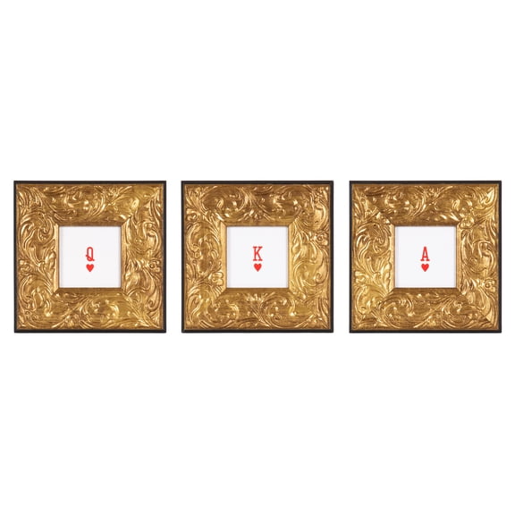 DesignOvation Cards 4" x 4" Magnetic Framed Art Prints by The Creative Bunch Studio (Set of 3)