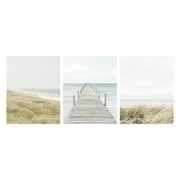 DesignOvation Coastal Beach Unframed Art Prints 11  x 14  Set of 3 by Amy Peterson and The Creative Bunch Studio