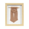 thumbnail image 1 of Home Decor Collection DesignOvation Framed Macramé Boho Art 8" x 10" in Soft Brown with Natural Frame, 1 of 9