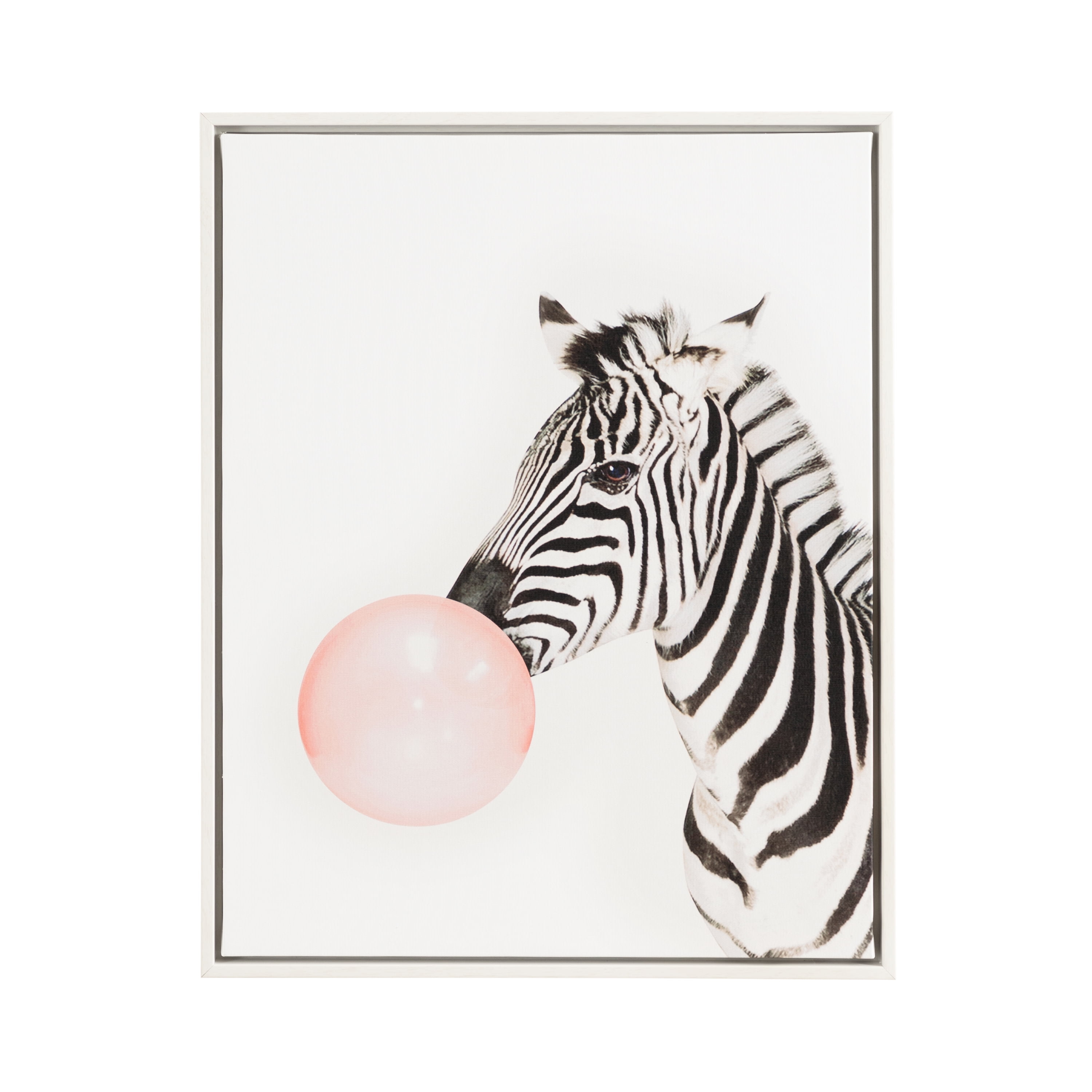 DesignOvation Funny Zebra With Bubble Gum 16