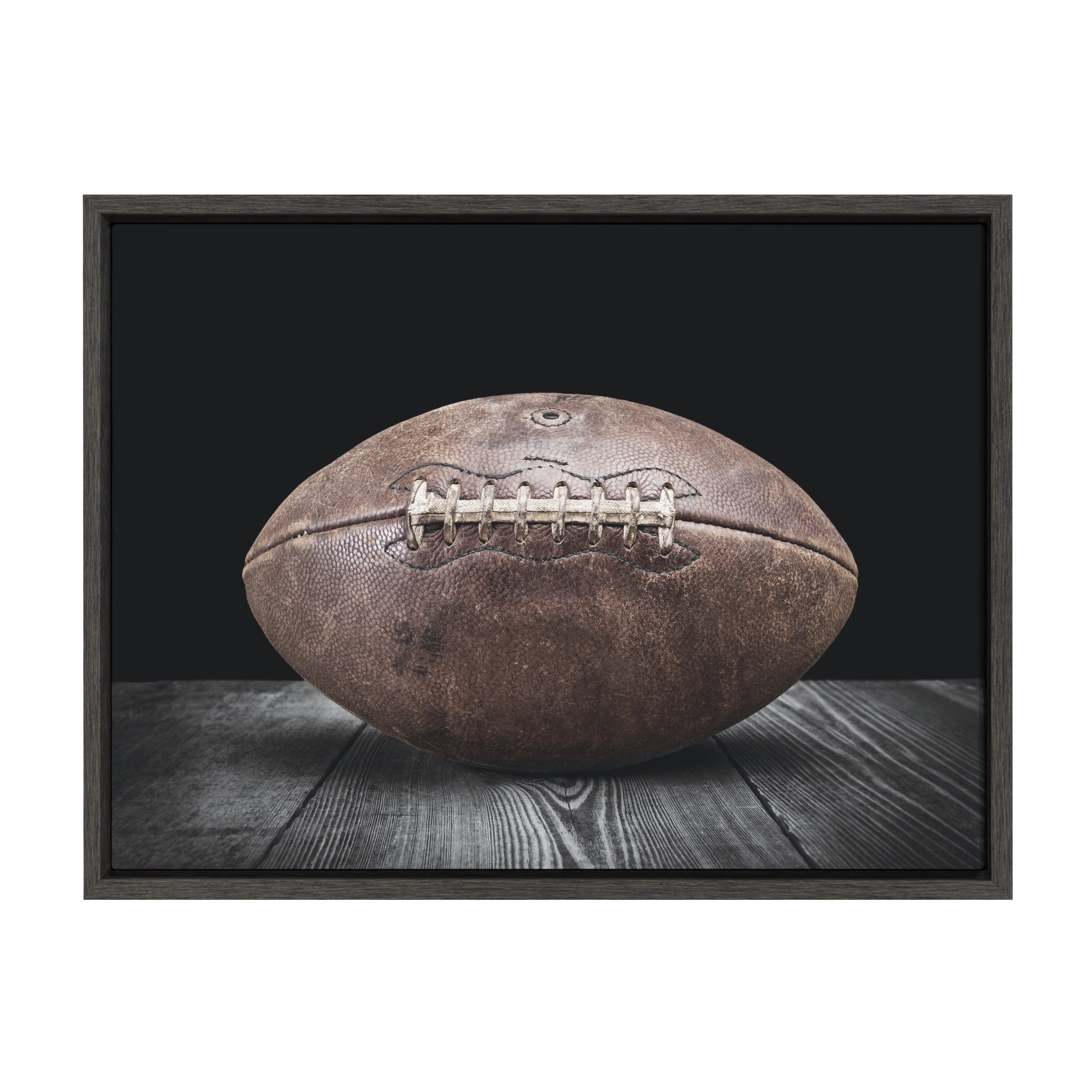 Vintage Football Framed Canvas Wall Art, 18" x 24"