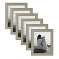 thumbnail image 1 of DesignOvation Kieva Solid Wood Picture Frame, Gray 8x10, Pack of 6, 1 of 7