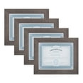 thumbnail image 1 of DesignOvation Museum Wooden Traditional Document Frame Set for Customizable Wall Display, 8.5x11, Charcoal Gray, 4 Pack, 1 of 7