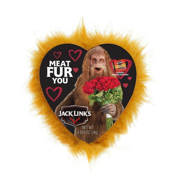 DesignPac Jack Links Valentine Meat Fur You Heart Box, 0.625oz