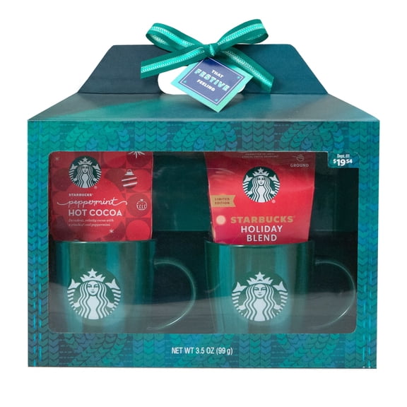 Starbucks Two Mug Gift Green, 3.50oz
