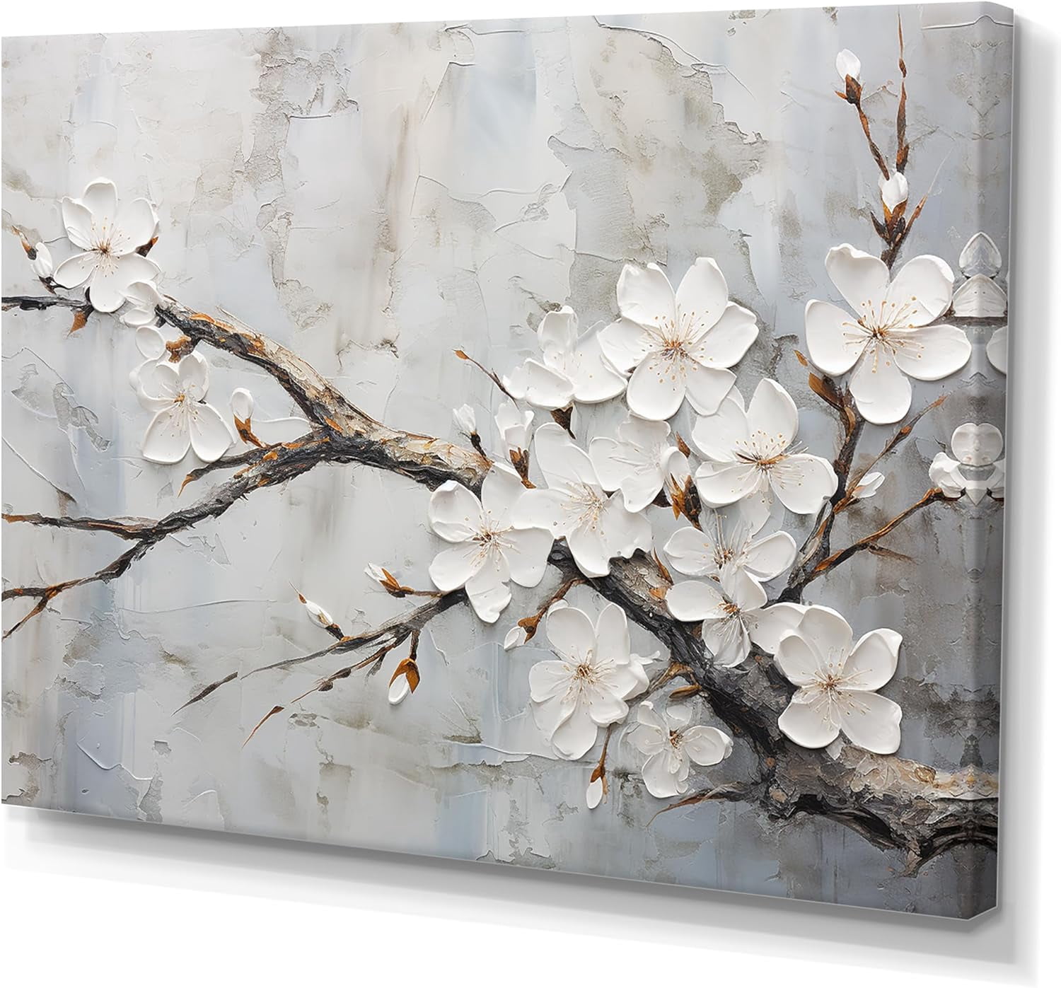 DesignQ Cherry Blossom Oversized Wall art decor, Cherry Blossom Wall ...