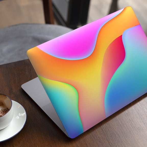 DesignSkinz Abstract Neon Wave V2 Full-Body Skin Decal Wrap Cover for MacBook Pro 15" with Touch Bar (A1707/A1990)