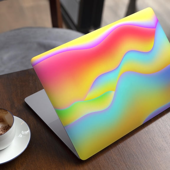 DesignSkinz Abstract Neon Wave V8 Full-Body Skin Decal Wrap Cover for MacBook 12" Retina (A1534)
