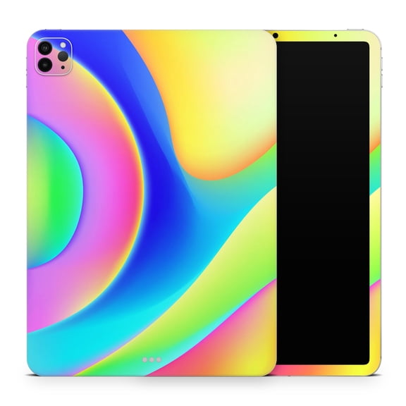 DesignSkinz Abstract Neon Wave V9 Full-Body Skin Decal Wrap Cover for iPad Mini 3 (A1599/A1560)