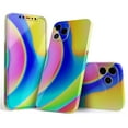 thumbnail image 1 of DesignSkinz Abstract Neon Wave V9 Full-Body Skin Decal Wrap Cover for iPhone 15, 1 of 9