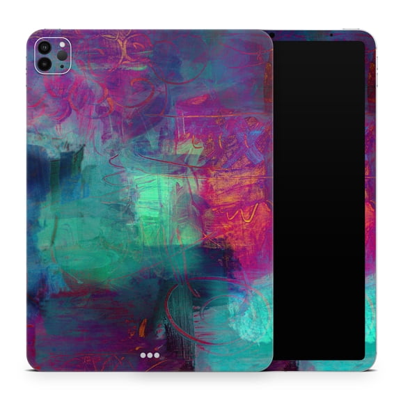 DesignSkinz Abstract Oil Painting V3 Full-Body Skin Decal Wrap Cover for iPad Pro 13" M4 2024 (A2925/A2926)