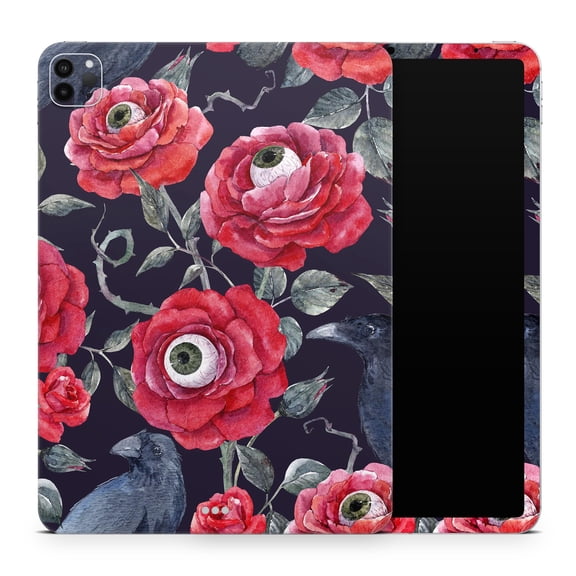 DesignSkinz Abstract Roses with Eyes Full-Body Skin Decal Wrap Cover for iPad 3rd Gen (A1416/A1430/A1403)
