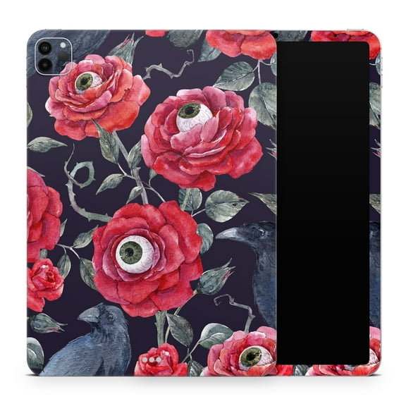 DesignSkinz Abstract Roses with Eyes Full-Body Skin Decal Wrap Cover for iPad Mini 6 (A2568)