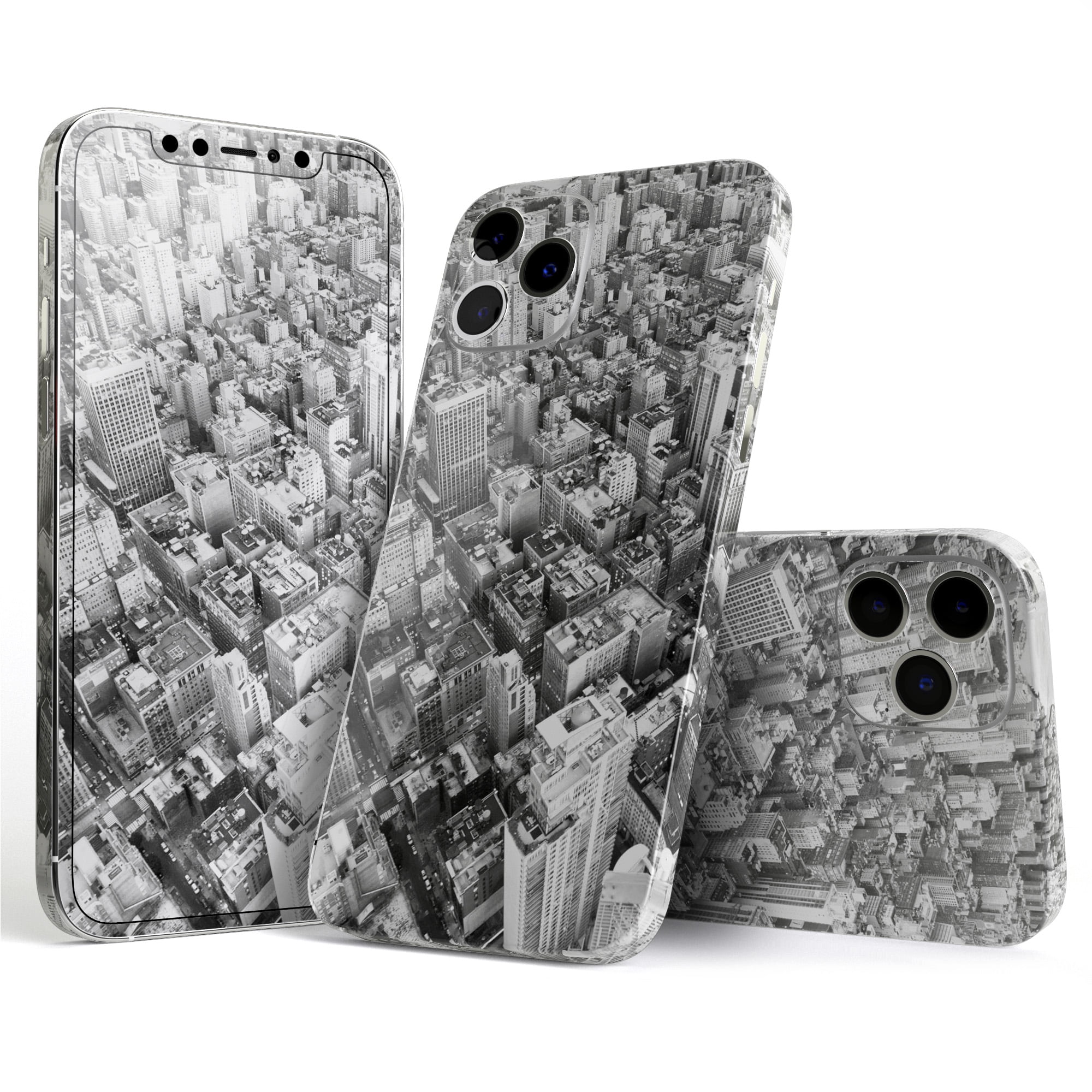 DesignSkinz Aerial CityScape Black and White FullBody Skin Decal Wrap