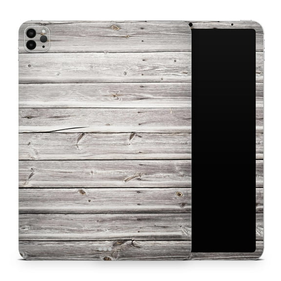 DesignSkinz Aged White Wood Planks Full-Body Skin Decal Wrap Cover for iPad (A1219/A1337)
