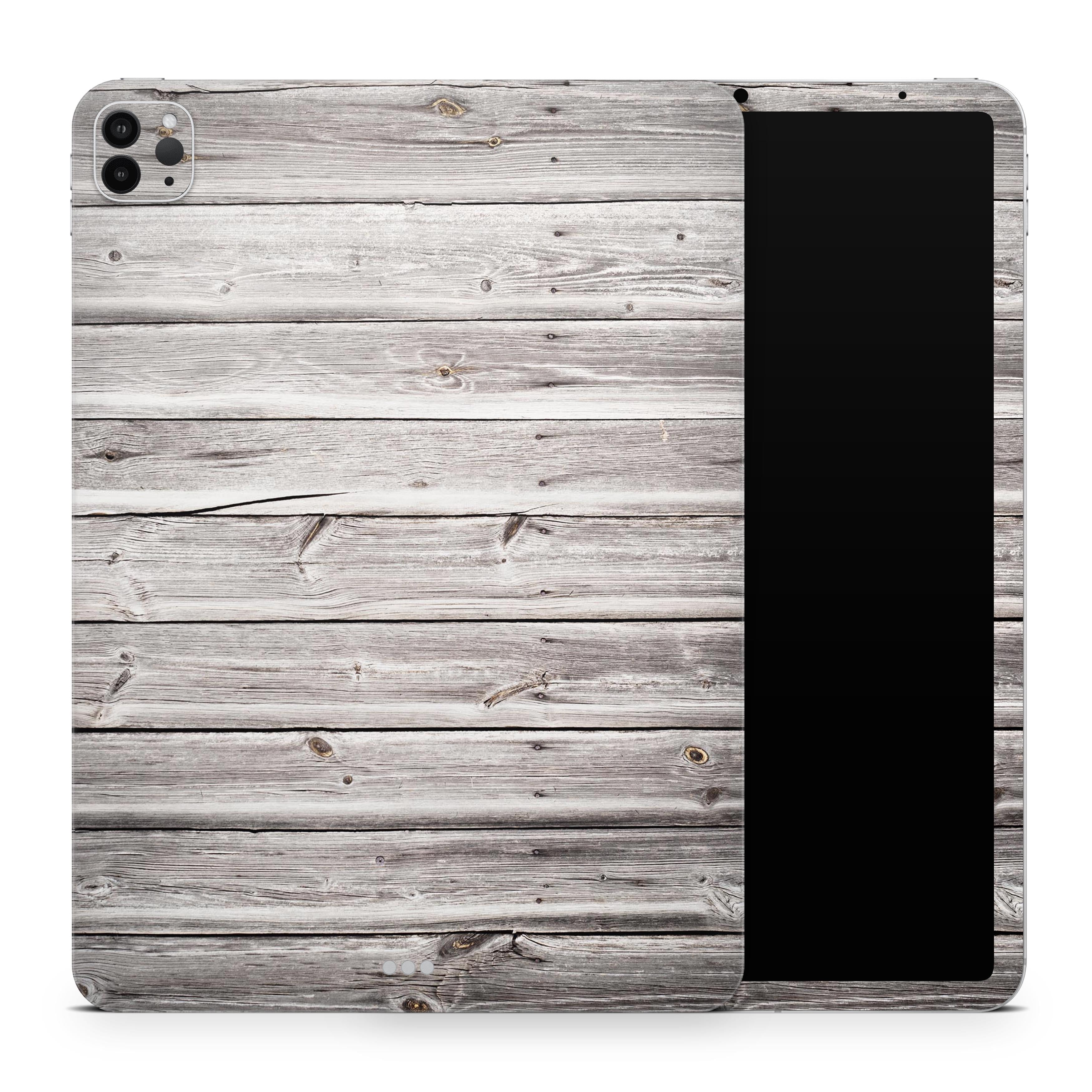 DesignSkinz Aged White Wood Planks FullBody Skin Decal Wrap Cover for
