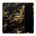 thumbnail image 1 of DesignSkinz Black & Gold Marble Swirl V7 Full-Body Skin Decal Wrap Cover for iPad Air (A1474/A1475/A1476), 1 of 4