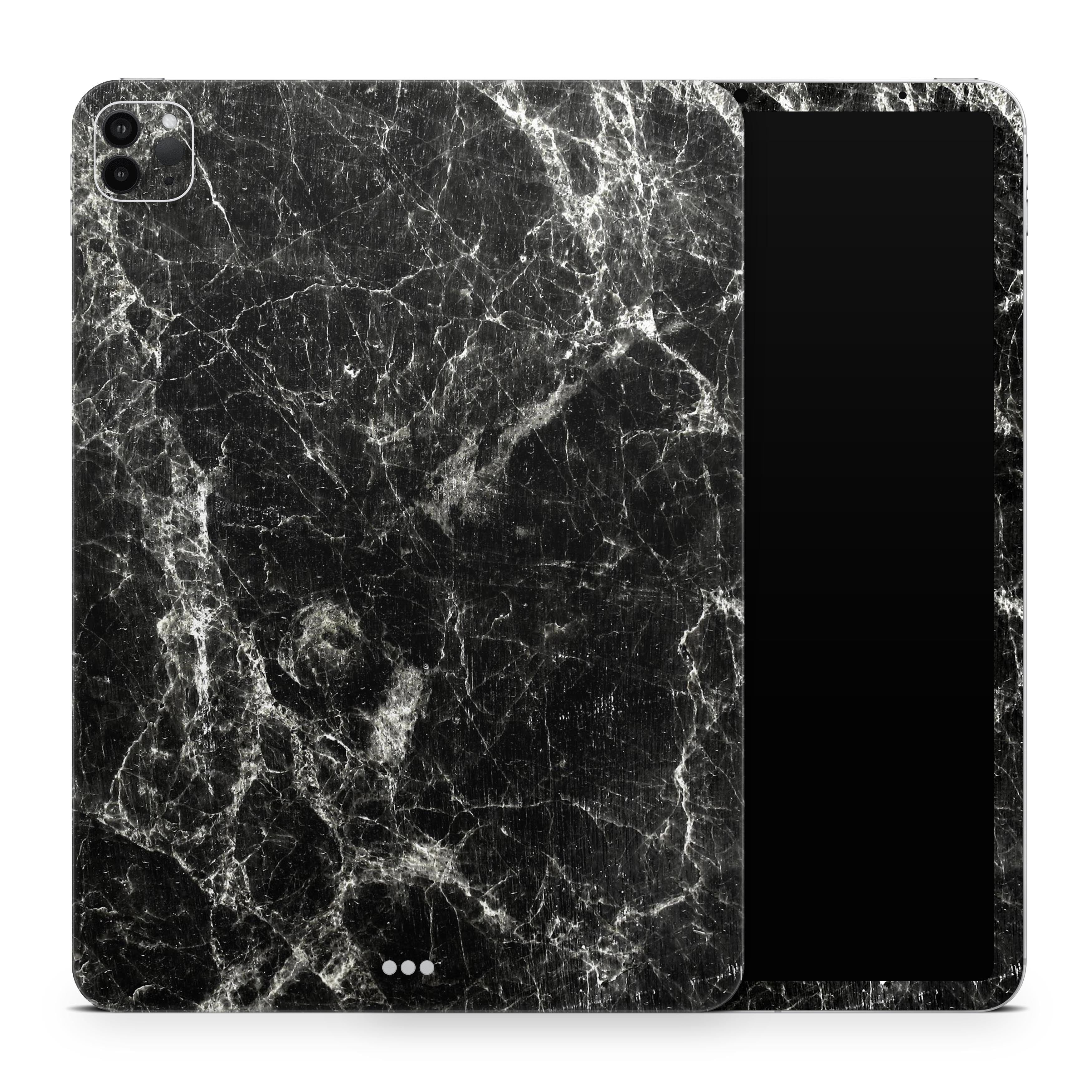 DesignSkinz Black Scratched Marble FullBody Skin Decal Wrap Cover for