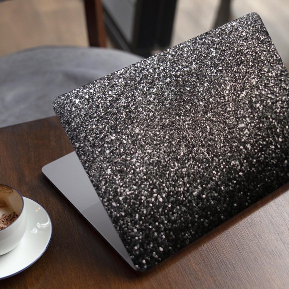 DesignSkinz Black Unfocused Sparkle Full-Body Skin Decal Wrap Cover for MacBook Pro 14" M1/M2/M3 (A2442/A2779/A2992)