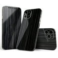 thumbnail image 1 of DesignSkinz Black Wood Texture Full-Body Skin Decal Wrap Cover for iPhone 15, 1 of 9