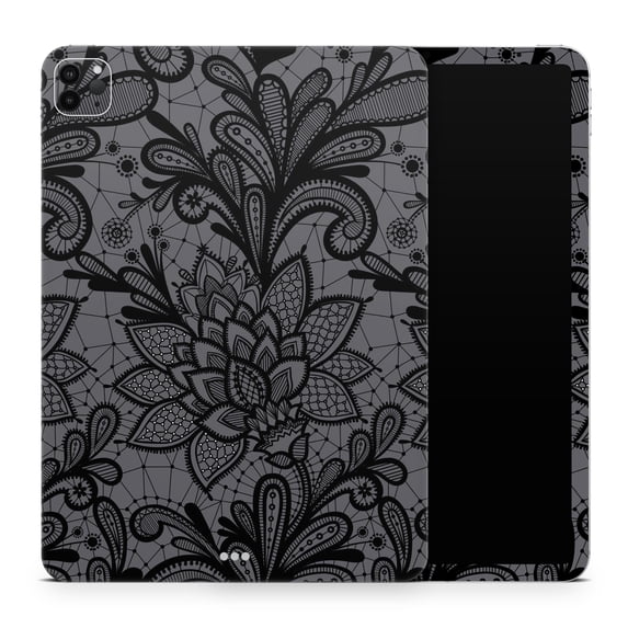 DesignSkinz Black and White Geometric Floral Full-Body Skin Decal Wrap Cover for iPad Pro 10.5" (A1701/A1709)
