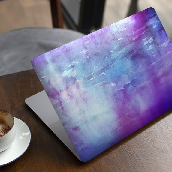 DesignSkinz Blotted Purple 896 Absorbed Watercolor Texture Full-Body Skin Decal Wrap Cover for MacBook Air 13" 2018 (A1932)