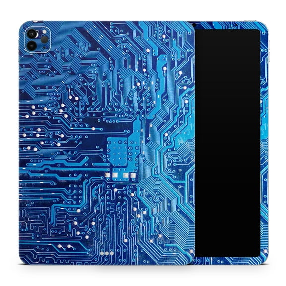 DesignSkinz Blue Circuit Board V1 Full-Body Skin Decal Wrap Cover for iPad Mini 2 (A1489/A1490)
