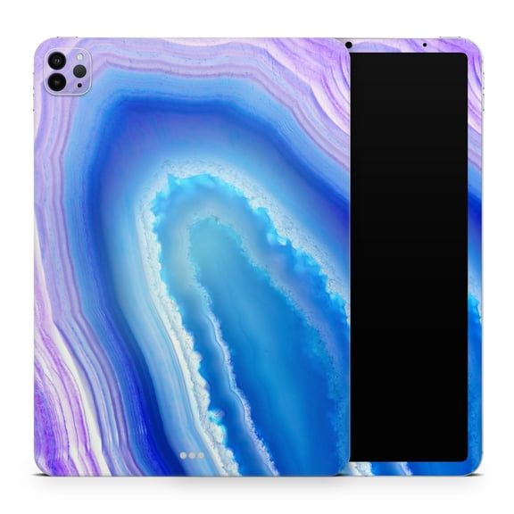 DesignSkinz Blue & Purple Hue Agate Full-Body Skin Decal Wrap Cover for iPad (A1219/A1337)