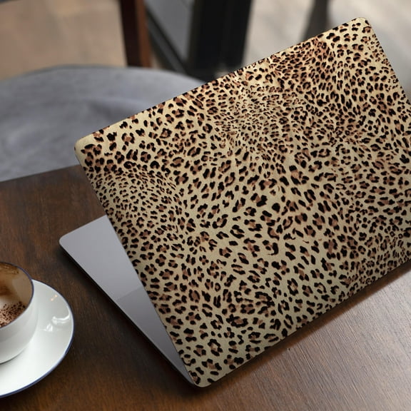 DesignSkinz Brown Vector Leopard Print Full-Body Skin Decal Wrap Cover for MacBook Air 13" (A1466/A1369)