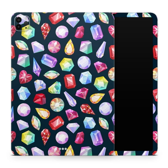 DesignSkinz Colorful Vector Gems Full-Body Skin Decal Wrap Cover for iPad Pro 11” 3rd/4th Gen (A2377/A2459/A2759/A2435)