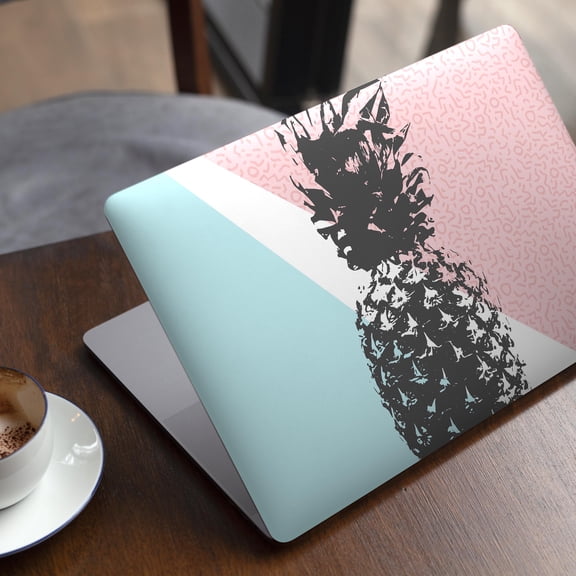 DesignSkinz Coral Mint Summer Pineapple v1 Full-Body Skin Decal Wrap Cover for MacBook Pro 14" M1/M2/M3 (A2442/A2779/A2992)