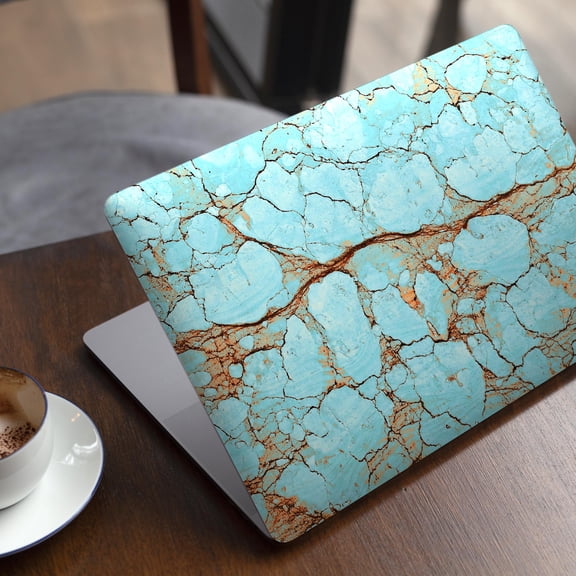 DesignSkinz Cracked Teal Stone Full-Body Skin Decal Wrap Cover for MacBook 12" Retina (A1534)