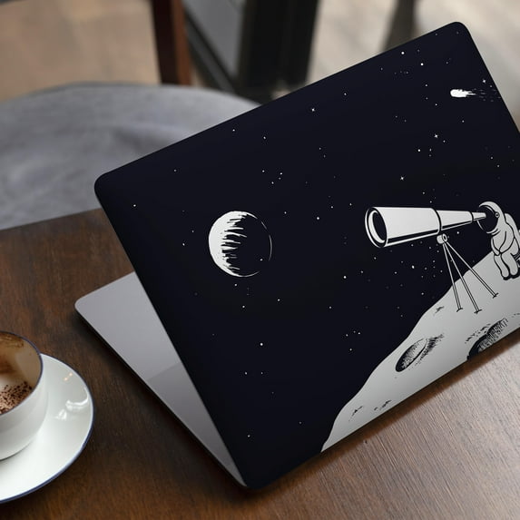 DesignSkinz Cute Cartoon Astronaut in Space V3 Full-Body Skin Decal Wrap Cover for MacBook Pro 16" M1/M2/M3 (A2485/A2780/A2991)