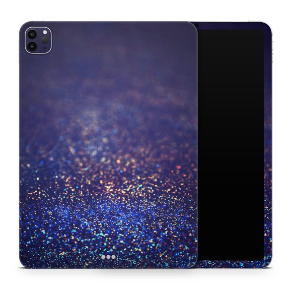 DesignSkinz Deep Blue with Gold Shimmering Orbs of Light Full-Body Skin Decal Wrap Cover for iPad Pro 11” 3rd/4th Gen (A2377/A2459/A2759/A2435)